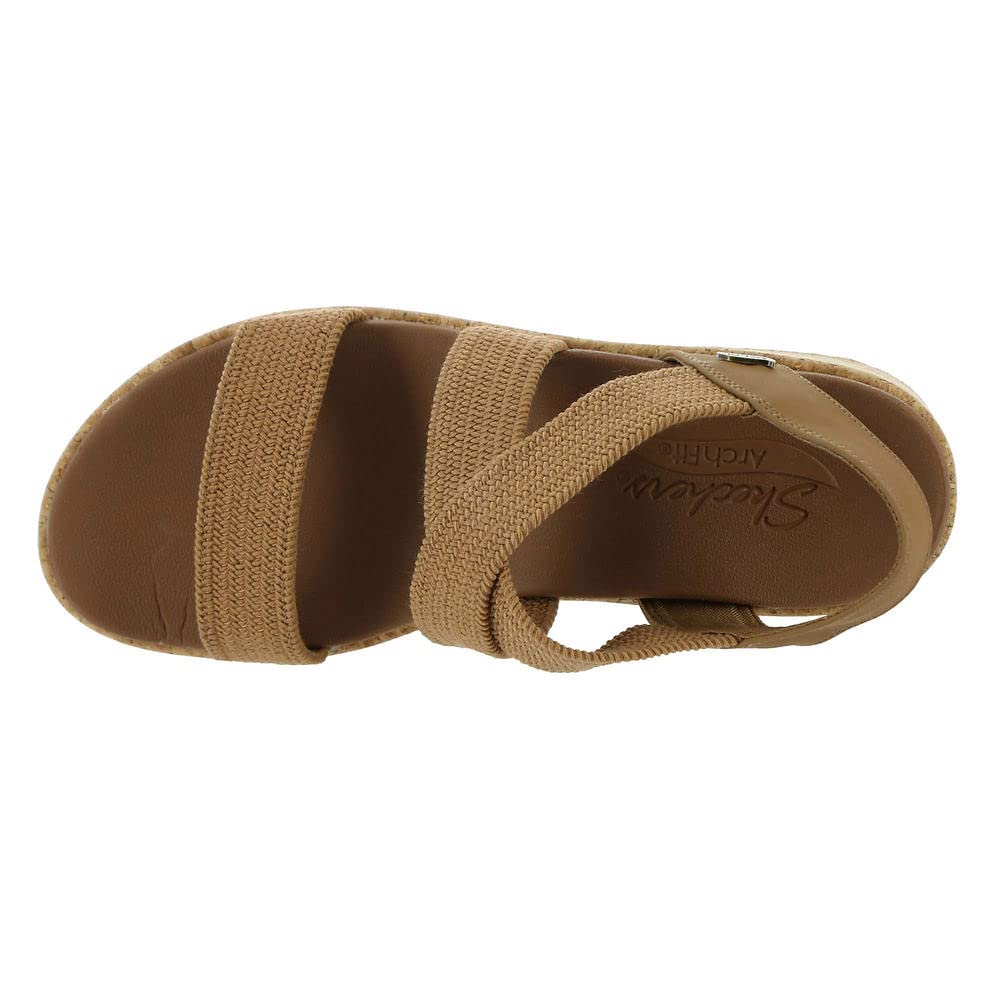Skechers Women's Arch Fit Beverlee - Love Stays, Tan, 6
