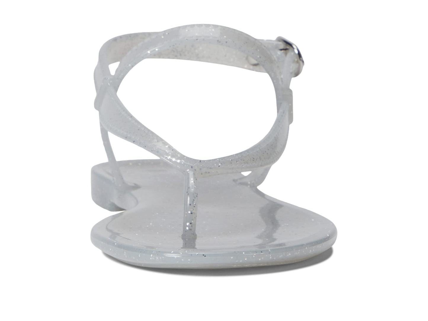 Stuart Weitzman Summer Jelly Sandal Silver 10 B