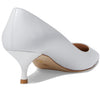 Stuart Weitzman Stuart Kitten Pump White 8.5 B