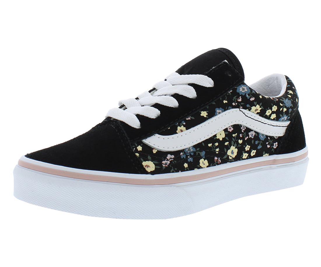 Vans - Kids Old Skool Shoes, Color Black/Multi, Size: 3 M US Little Kid