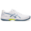 ASICS Men's Gel-Game 9 Tennis Shoe White/Steel Blue 11.5 D (M)