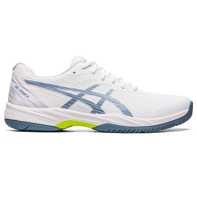 ASICS Men's Gel-Game 9 Tennis Shoe White/Steel Blue 11.5 D (M)