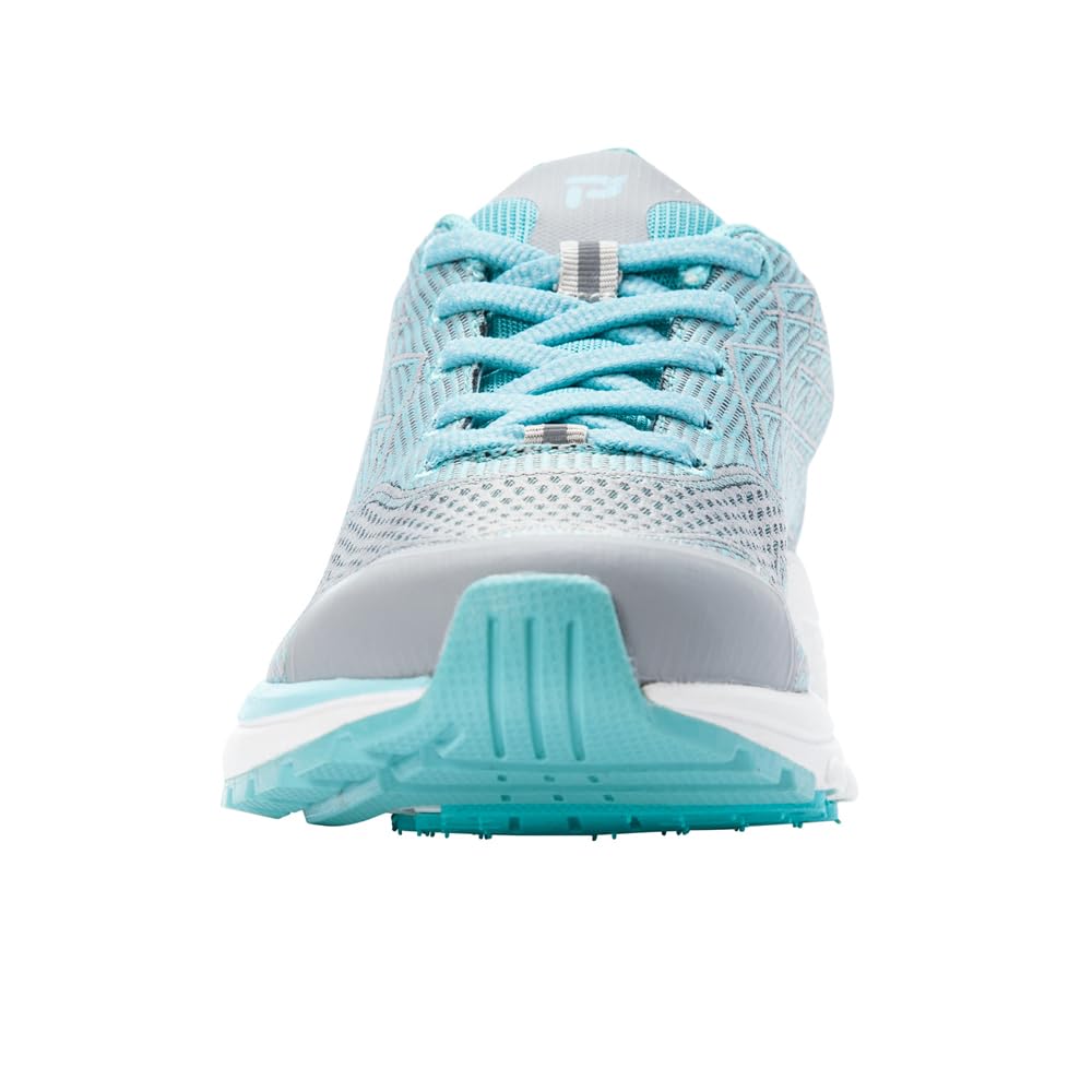 Propét Women's One Running Shoe, Grey/Mint, 12 M US