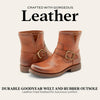 Frye 5 ¾” Veronica Booties for Women - Full-Grain Brush-Off Leather with Antique Metal Hardware and Rubber Outsole, Genuine Stitch Welt Construction, Bronze - 7.5 M