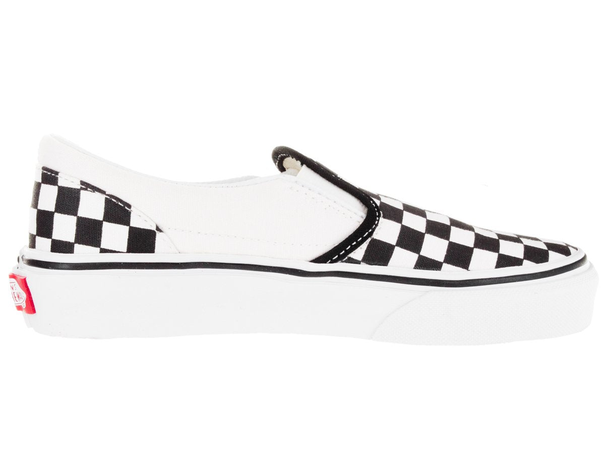 Vans Boys' Classic Slip-On (Tod/Yth) - (Checkerboard) Black/True White - 1 Youth