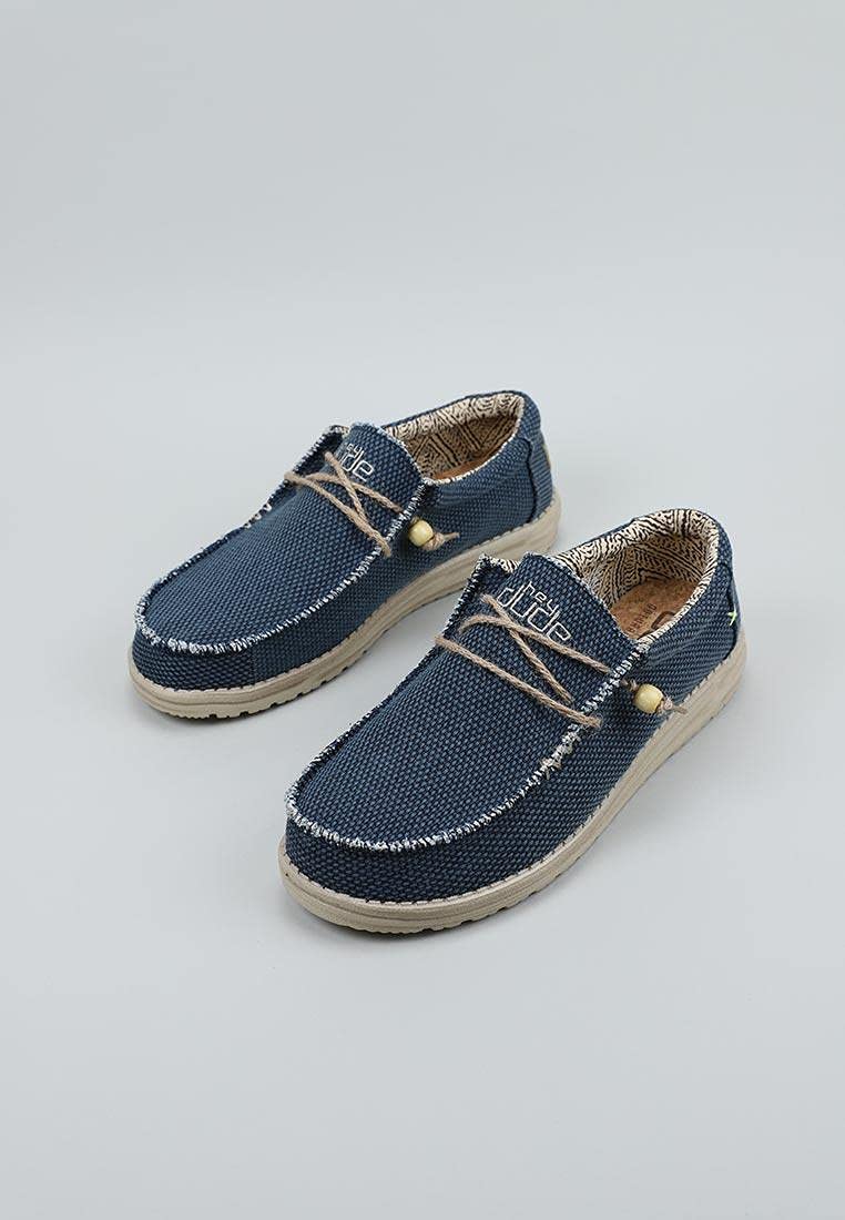 Hey Dude Men's Wally Braided Slippers, Blue, 10 Men