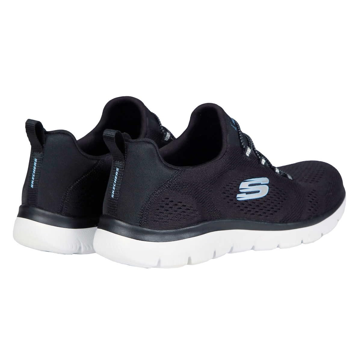 Skechers Ladies' Summit Slip-On Bungee Sneaker, Black, Size 6.5 M