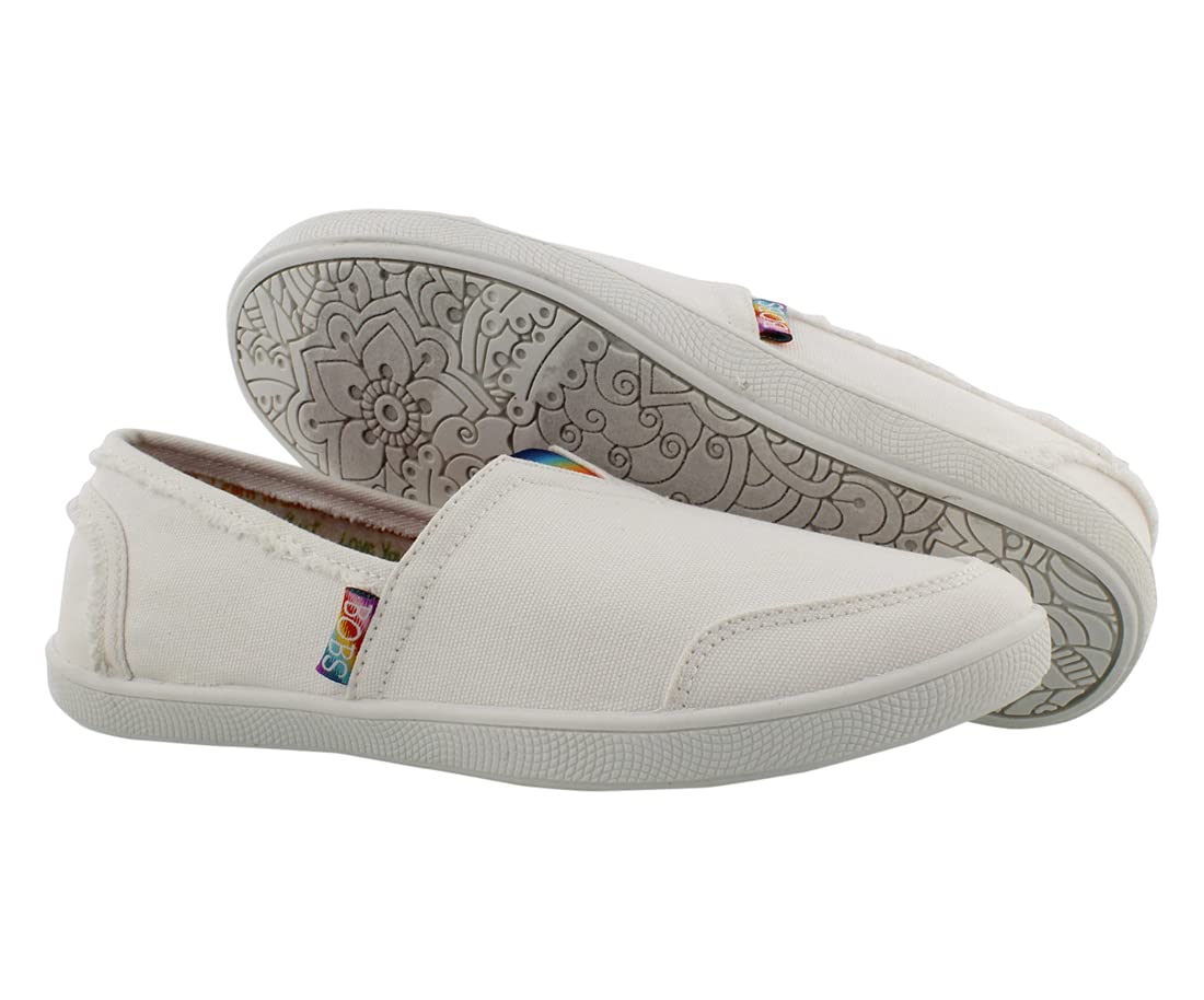 Skechers Women's BOBS B Cute Color Sneaker, White/Multi, 7.5