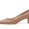 Stuart Weitzman Women's Stuart Kitten Pump, Fawn, 9
