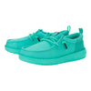 HEYDUDE Dude Perfect X Wally Funk Y Green Teal Size J6 | Kids Shoes | Kids Slip-on Loafers | Comfortable & Light-Weight