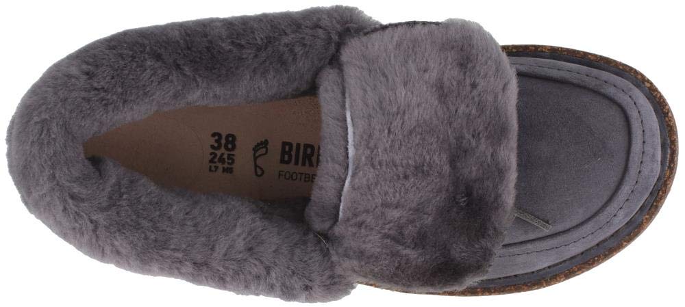 Birkenstock Women's Bakki Graphite-Graphite Sherling 37 R