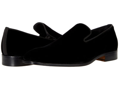 Massimo Matteo Italian Velvet Slip-On Black 7.5 D (M)