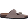 Skechers Womens Faux Suede Slip-On Footbed Sandals Taupe 9 Medium (B,M)