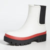Tory Burch Women's Foul Weather Boots, New Ivory/Perfect Black, 6 Medium US