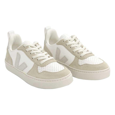 Veja V-10 Lace Extra White/Natural Chrome-Free Leather 6½ US Big Kid