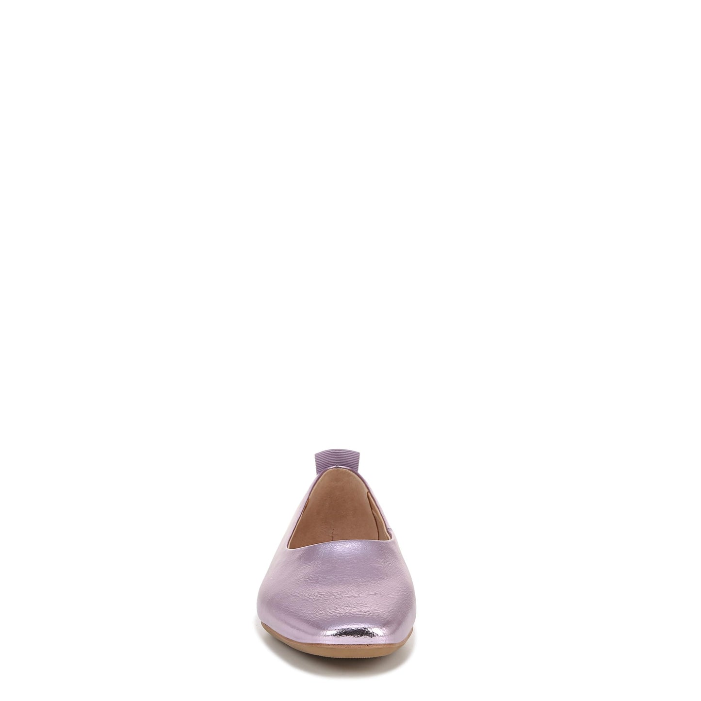 Franco Sarto Womens Vana Slip On Ballet Flat Light Pink Metallic 8.5 W
