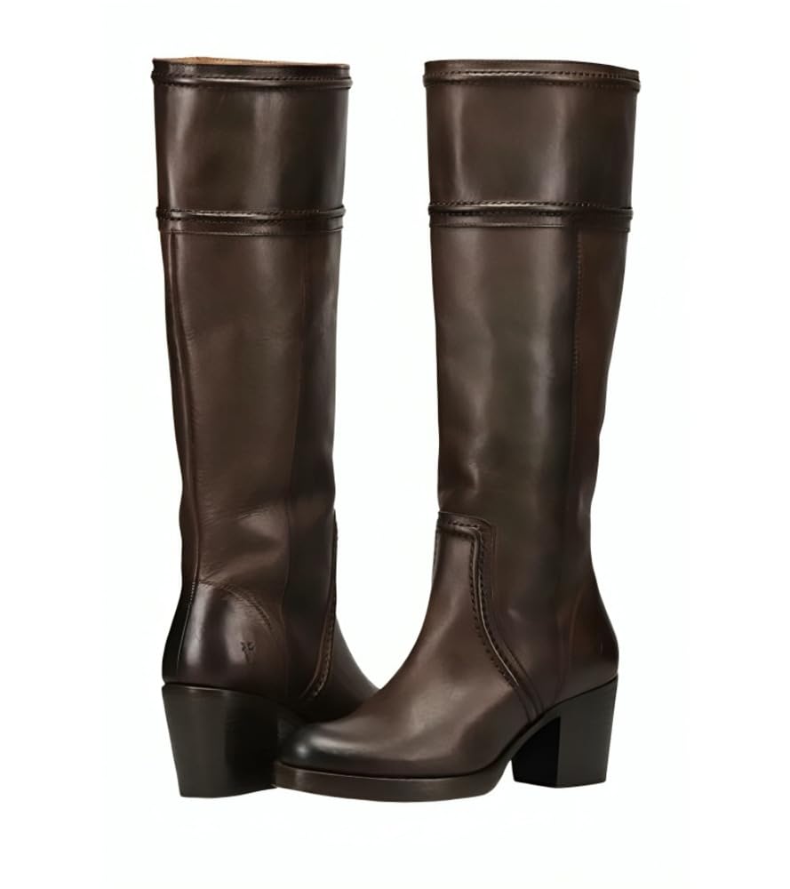 Frye Jean Tall Pull On Boot for Women - Premium Leather, Stylish Design, Durable Outsole, Comfortable Fit, Black - 10M