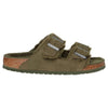 Birkenstock Unisex Arizona Shearling Suede Leather Thyme Sandals 4.5 UK, Thyme, 7.5 us
