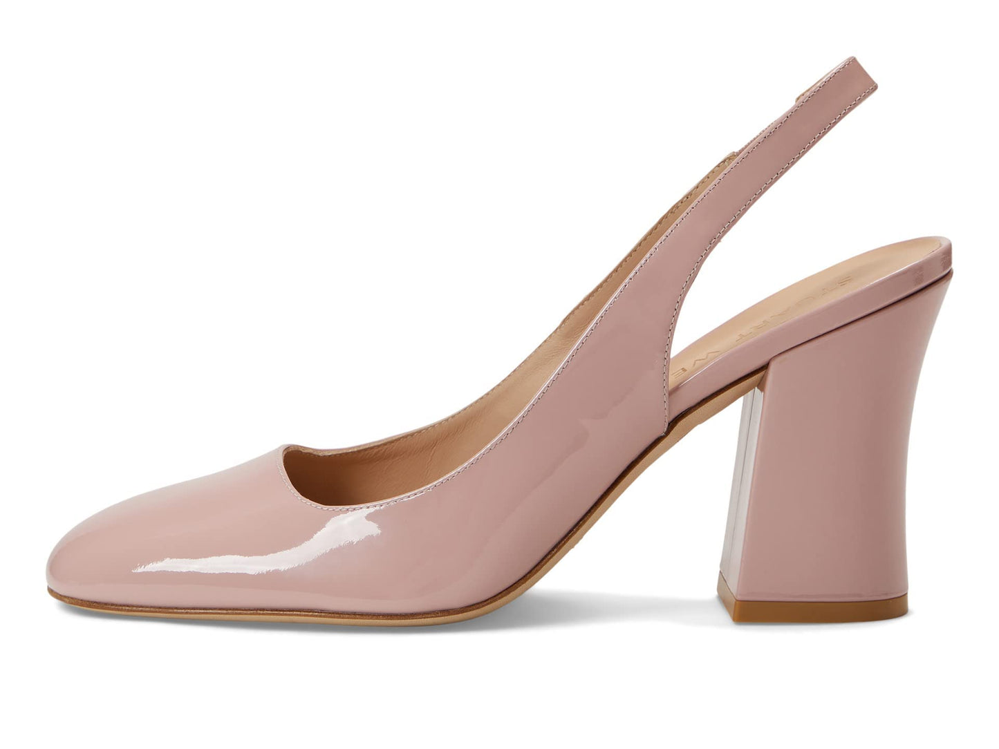 Stuart Weitzman Curveblock 85 Slingback Pump Ballet 9 B