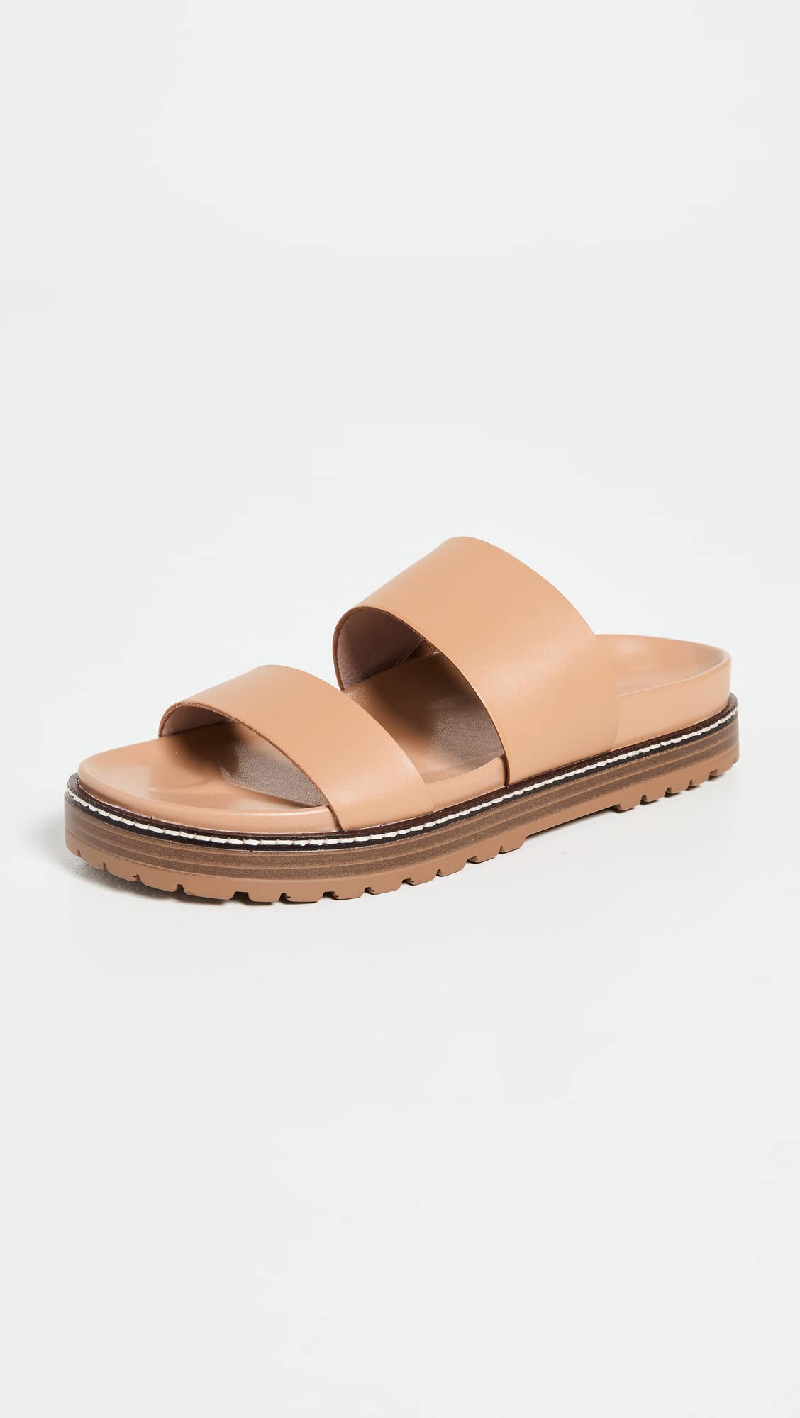Madewell Women's Preston Sporty Slides, Desert Camel, Tan, 5.5 Medium US