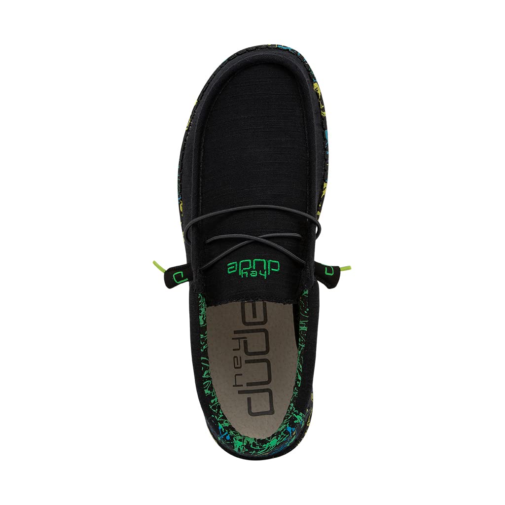 HEYDUDE Men's Wally Gecko Size 11 | Men’s Shoes | Men's Lace Up Loafers | Comfortable & Light-Weight