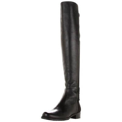 Stuart Weitzman The 5050 Boot Black Nappa/Stretch Gabardine 7 M