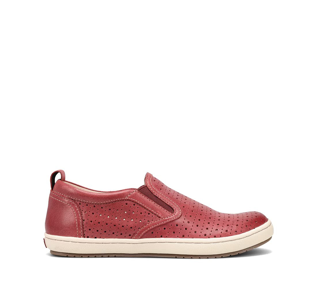 Taos Footwear Women's Court Warm Red Sneaker 8 M US