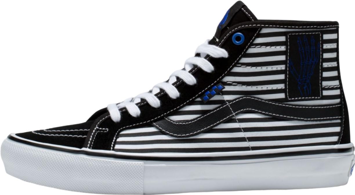 Vans - Mens Skate Sk8-Hi Decon Shoes, Color Black/White, Size: 7 D(M) US Mens