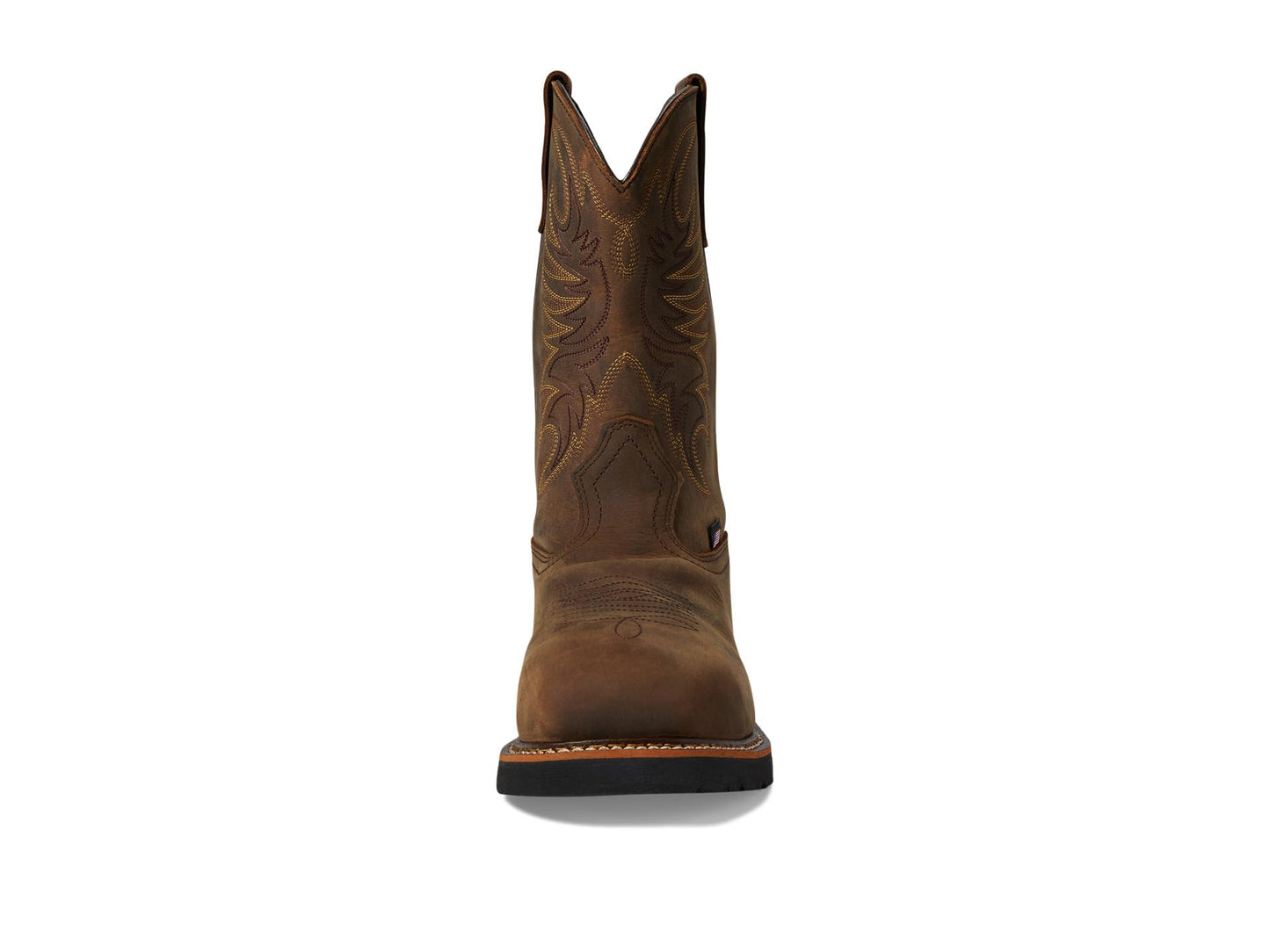 Thorogood Men's 804-4337 Western Work 11" Waterproof Square Toe Western Boot, Crazy Horse - 8.5 D