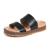 Madewell The Charley Double-Strap Slide Sandal True Black 8 M