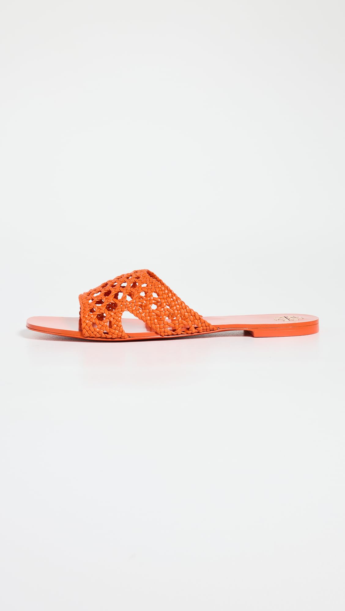 Tory Burch Women's Woven Flat Slides, Desert Flower Orange, 8.5 Medium US