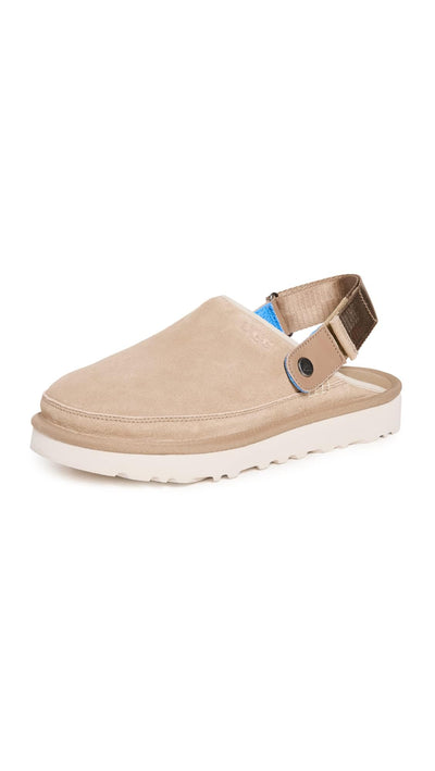 UGG Men's Goldencoast Clog Sandal, Sand / Santorini, 8