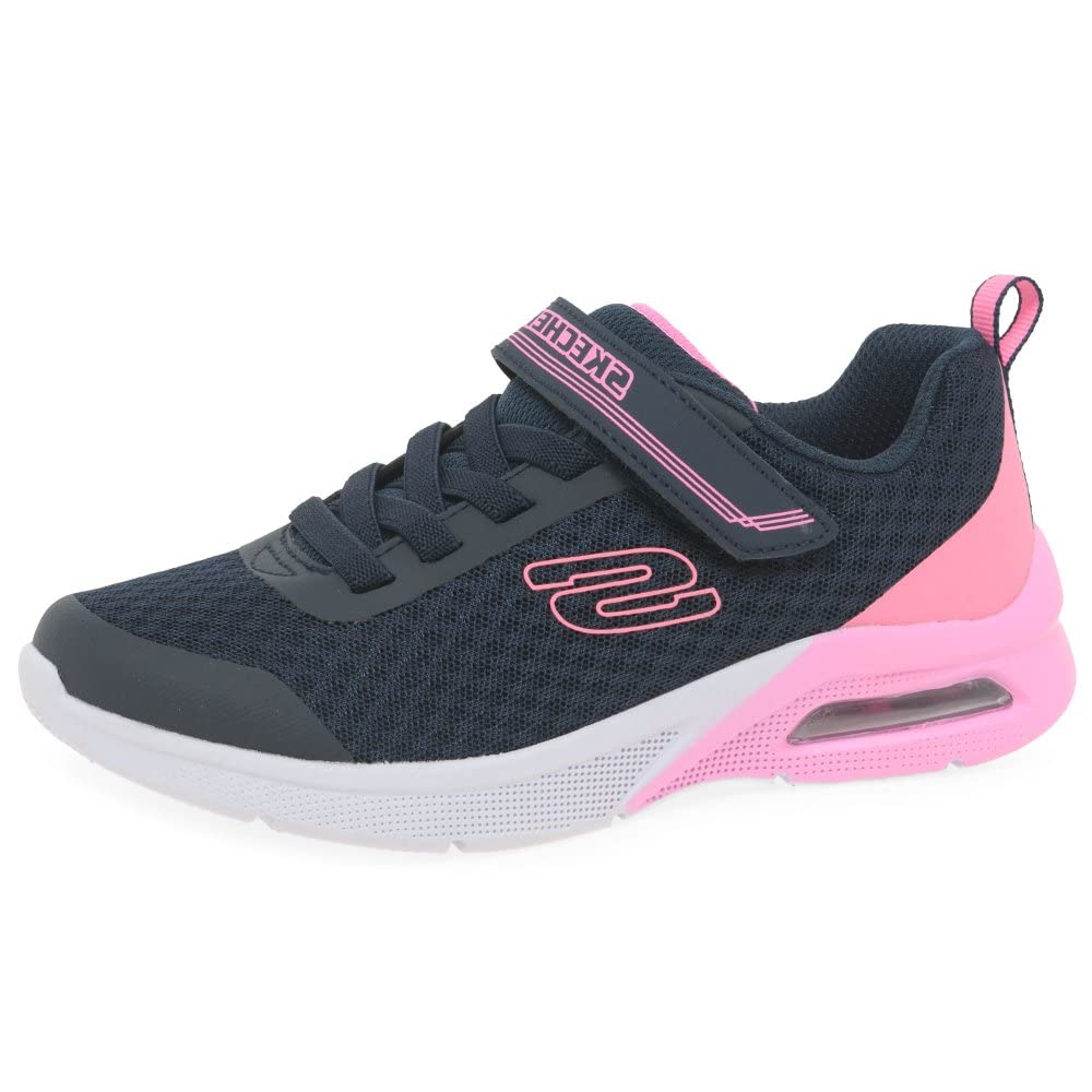 Skechers Unisex-child Microspec Max - Epic Brights, Navy, 10 Toddler