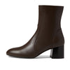 Stuart Weitzman Flareblock 60 Zip Bootie Walnut/Dark Brown 6.5 B