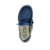 HEYDUDE Girl's Wendy Youth Sparkling Denim Size 13 | Girl’s Shoes | Girl’s Lace Up Loafers | Comfortable & Light-Weight