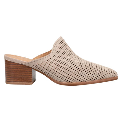 Johnston & Murphy Women's Trista Perfed Mule Taupe 7 Medium