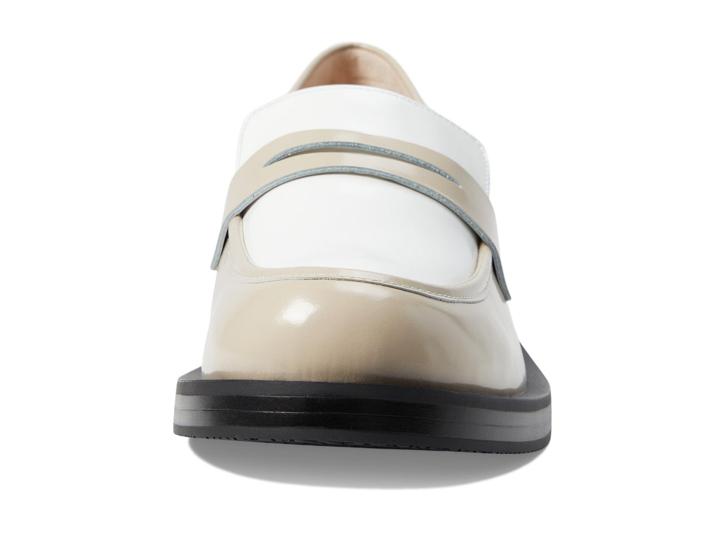 Stuart Weitzman Palmer Bold Loafer Dune/White 10 B