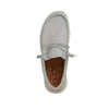 Hey Dude Men’s Wally Chambray Grey Size 11 | Men’s Shoes | Men's Lace Up Loafers | Comfortable & Light-Weight