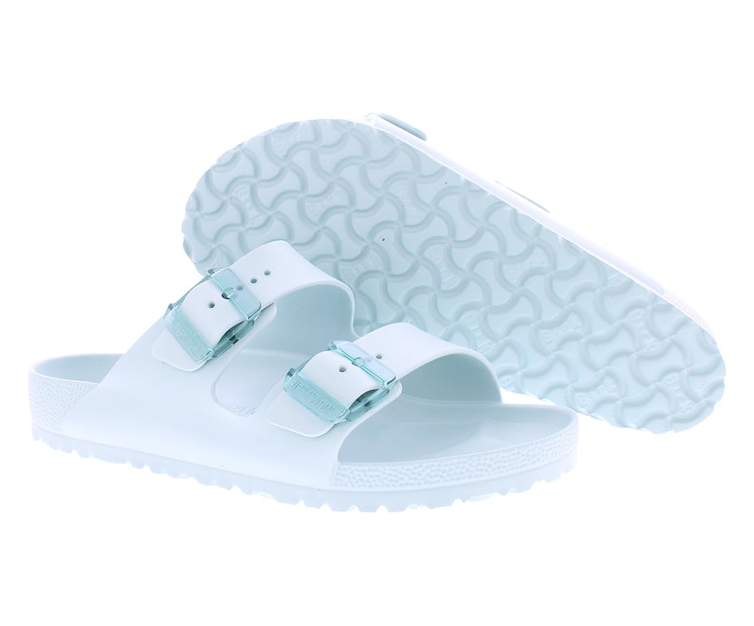Birkenstock Women's Arizona Stealth Buckle EVA Sandals, Surf Green, 7-7.5 Narrow US