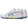 ASICS Men's Gel-Game 9 Tennis Shoe White/Steel Blue 11.5 D (M)