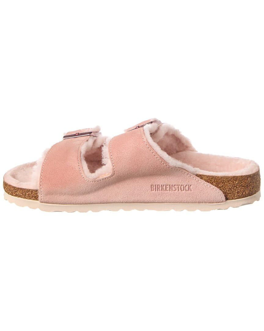 Birkenstock Arizona Shearling Lined Women's Sandal 42 N EU Rose-Rose-Suede