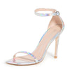 Stuart Weitzman Womens Nudistcurve 100 Sandal Silver 11 M