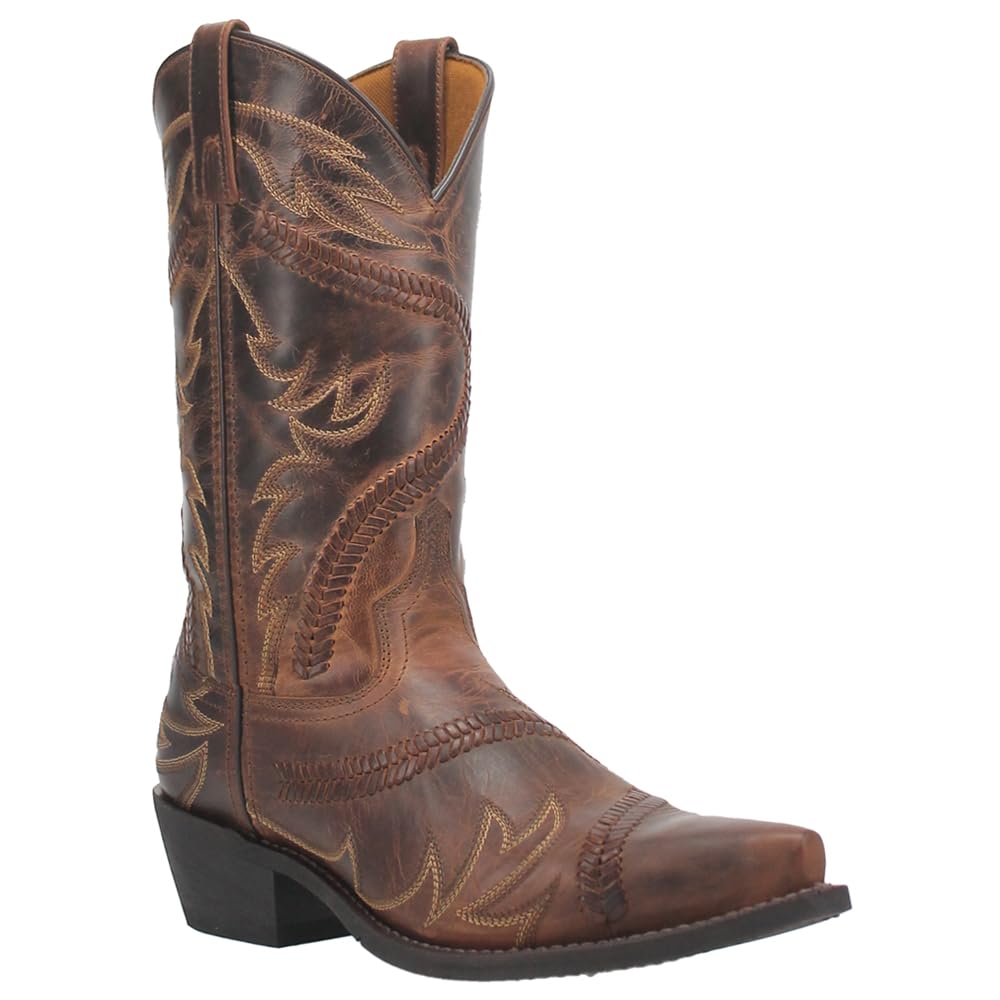 Laredo Men's Jag Western Boot, Tan, 10.5