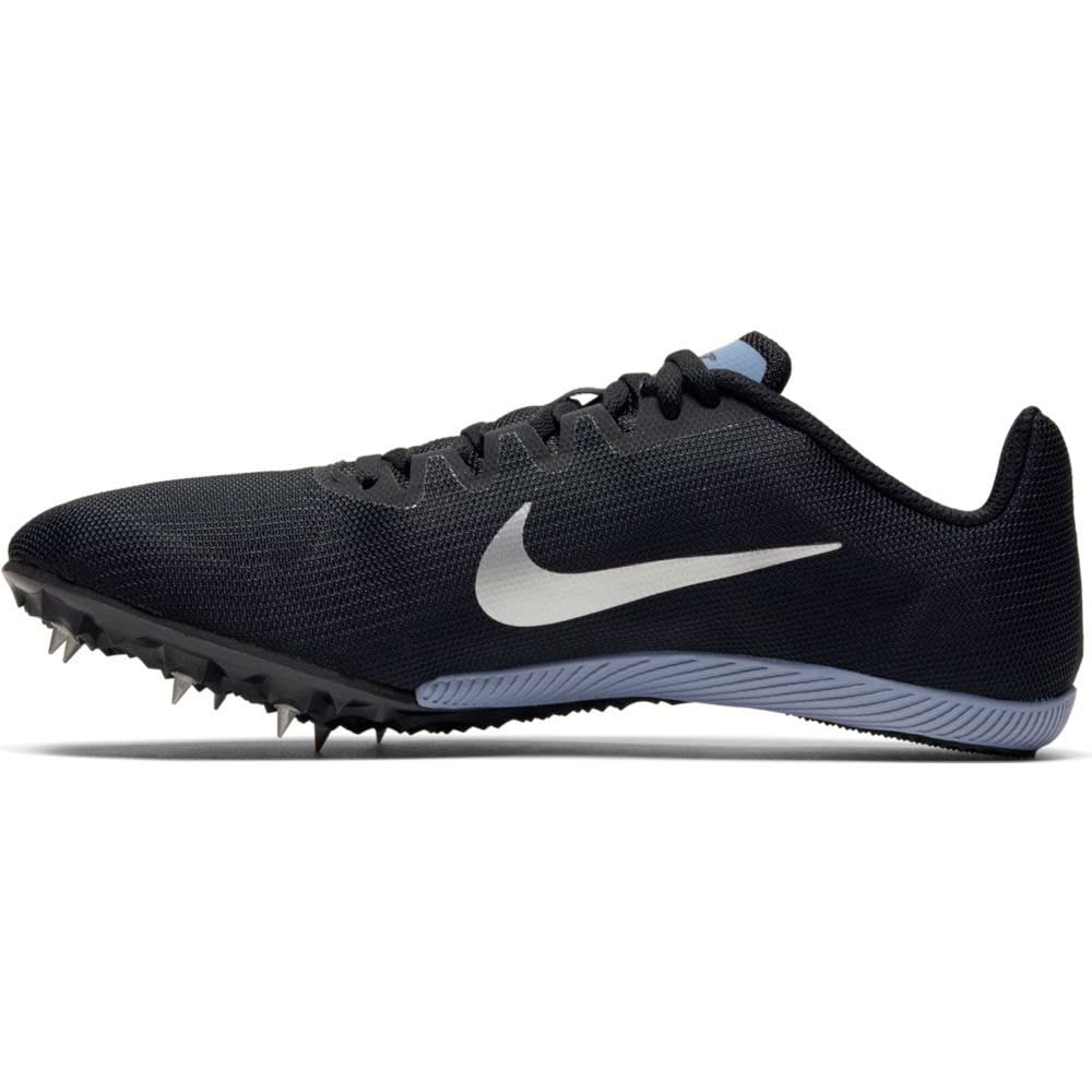 Nike Zoom Rival M 9 Mens Track Spike (Black/Metallic Silver-Indigo Fog, Numeric_11_Point_5)