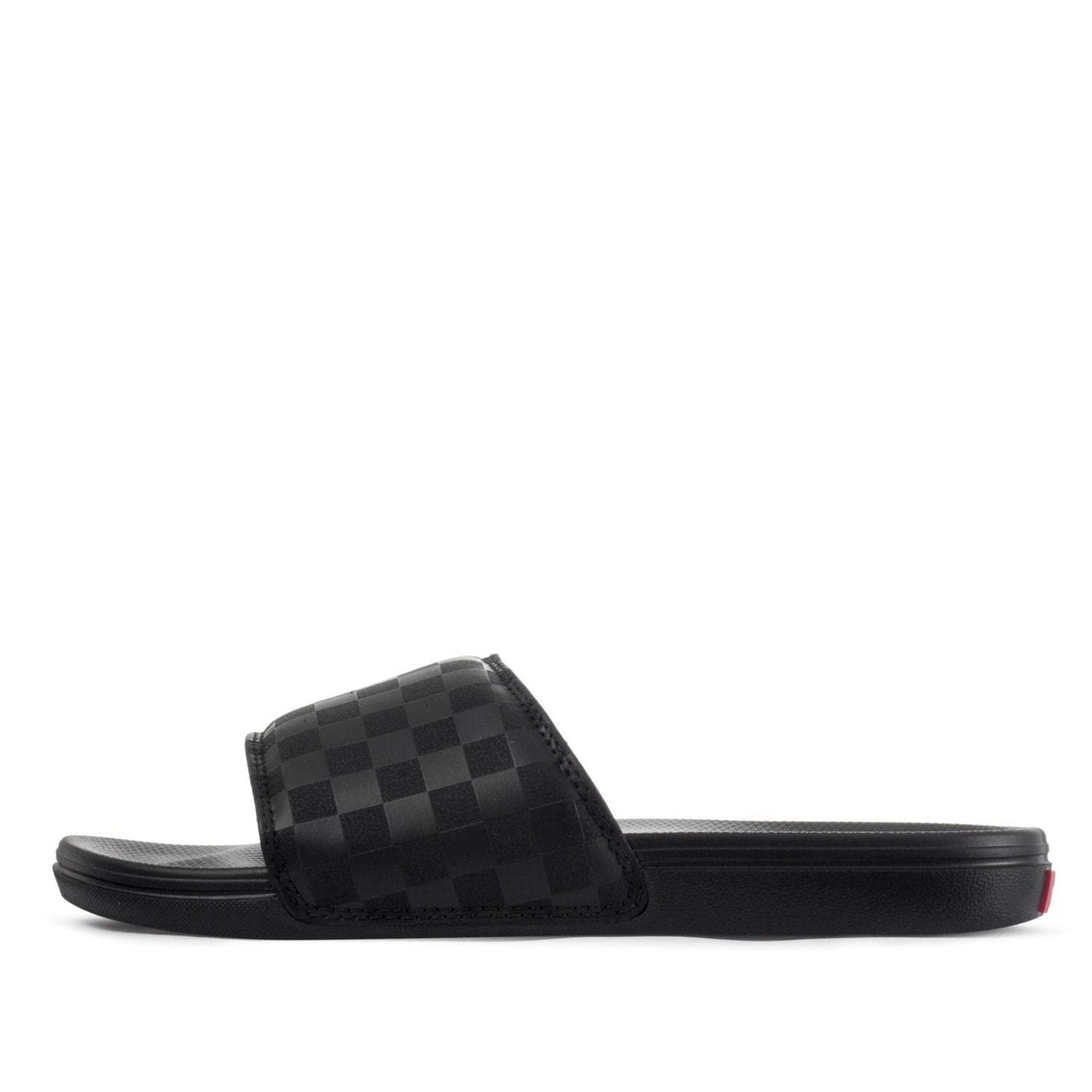 Vans Men's La Costa Slide-On Sneaker, (Checkerboard) Black/Black, 13