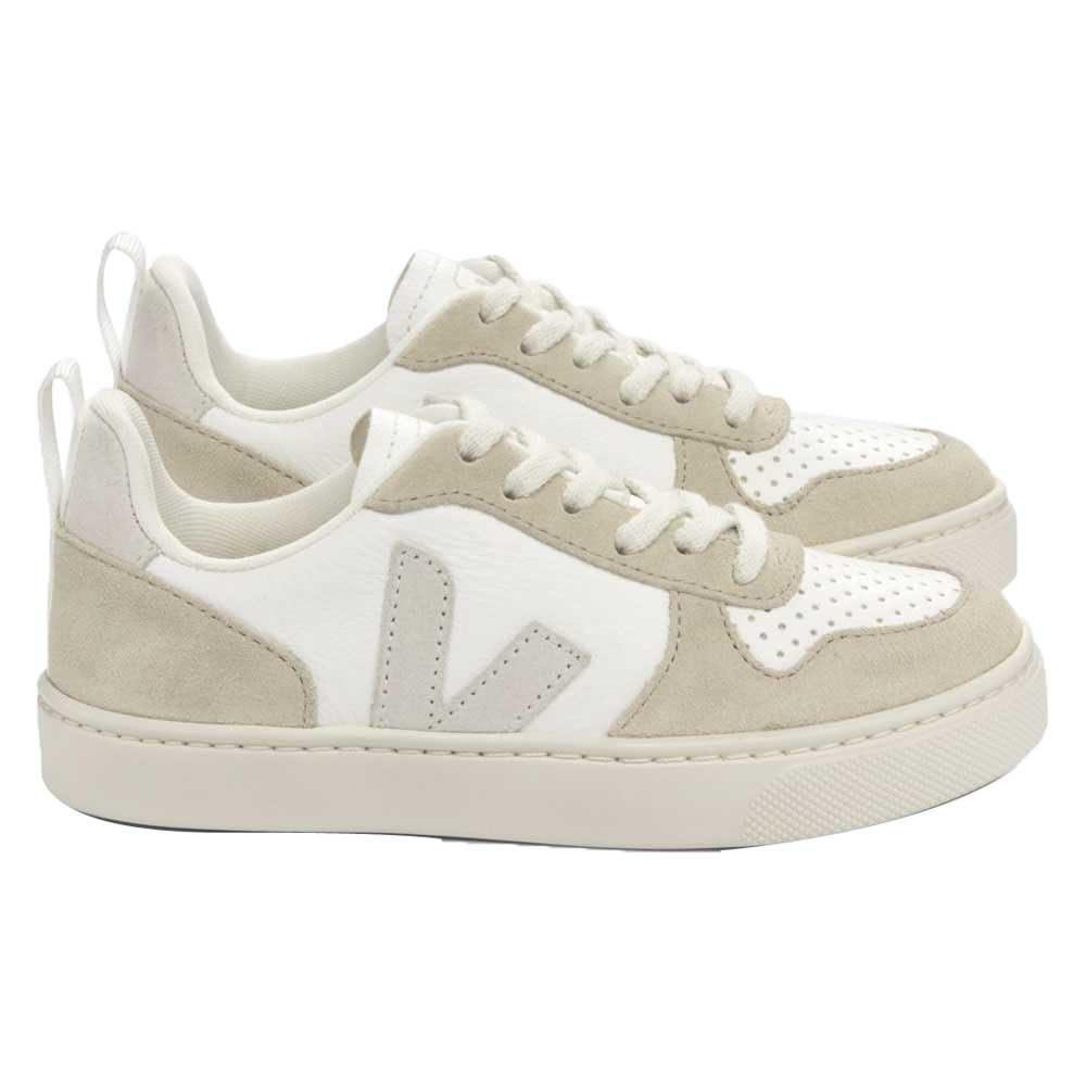 Veja V-10 Lace Extra White/Natural Chrome-Free Leather 6½ US Big Kid