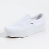 Vans Ua Classic Slip-On Stackform Sneakers, Canvas True White, 8 US Women/6.5 US Men