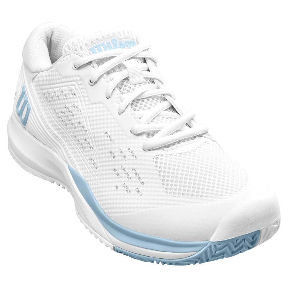 WILSON Rush Pro Ace White/White/Baby Blue 7 B (M)
