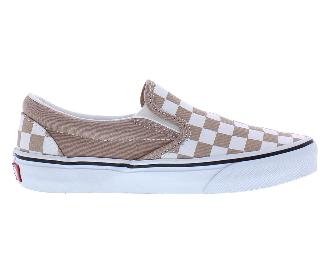 Vans Unisex Classic Slip-On Checkerboard Color Theory Checkerboard Warm Taupe Men's 10.5, Women's 12 Medium