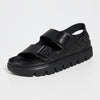 Birkenstock Women's Milano Chunky Sandals, Black, 7-7.5 Medium US
